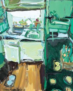 'Green kitchen' by Diana Savostaite