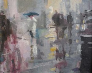 'Rainy Day, Oxford St by Bill Dean ROI