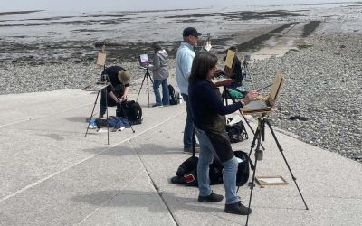 ROI Friends paint out at Penarth